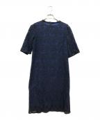 LANVIN COLLECTIONランバンコレクション）の古着「レースワンピース」｜ネイビー