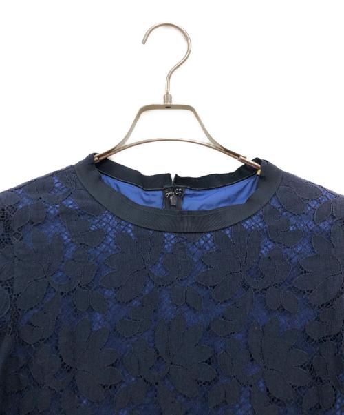 LANVIN COLLECTION（ランバンコレクション）LANVIN COLLECTION (ランバンコレクション) レースワンピース ネイビー サイズ:40の古着・服飾アイテム
