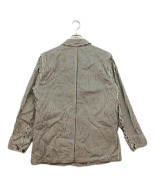 STRONGHOLD（ストロングホール）STRONGHOLD (ストロングホール) ヒッコリージャケット ホワイト×ネイビー サイズ:38の古着・服飾アイテム