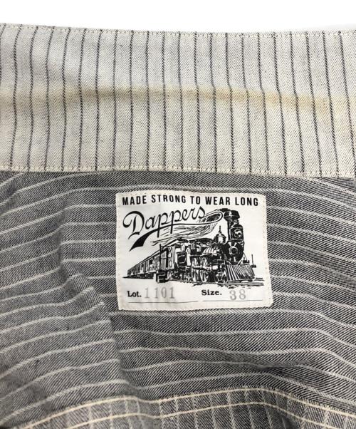 DAPPER'S（ダッパーズ）DAPPER'S (ダッパーズ) ストライプデニムジャケット ホワイト サイズ:38の古着・服飾アイテム
