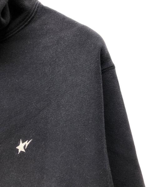 A BATHING APE（アベイシングエイプ）A BATHING APE (アベイシングエイプ) ベイプスター刺繍パーカー ブラック サイズ:XLの古着・服飾アイテム
