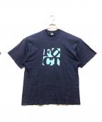 FUCTファクト）の古着「プリントＴシャツ」｜ネイビー