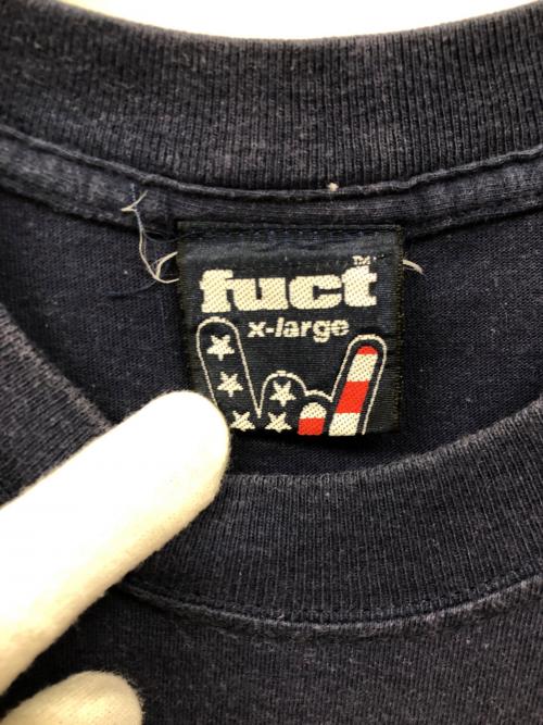 FUCT（ファクト）FUCT (ファクト) プリントＴシャツ ネイビー サイズ:XLの古着・服飾アイテム