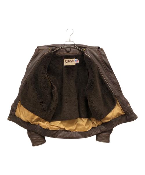 Schott（ショット）Schott (ショット) A-2レザージャケット ブラウン サイズ:42の古着・服飾アイテム