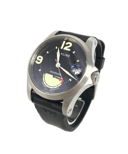 GLYCINE（グライシン）GLYCINE (グライシン) インクルソーレ・パワーリザーブ ブラックの古着・服飾アイテム