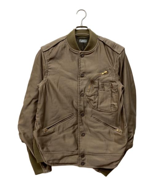 kolor/BEACON（カラービーコン）kolor/BEACON (カラービーコン) サテンミリタリーブルゾン ブラウン サイズ:１の古着・服飾アイテム