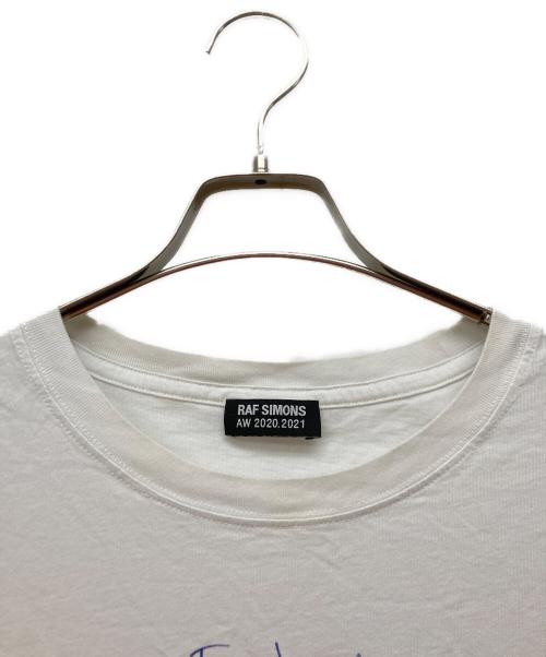 RAF SIMONS（ラフシモンズ）RAF SIMONS (ラフシモンズ) STUDENTEN T SHIRT ホワイト サイズ:Lの古着・服飾アイテム