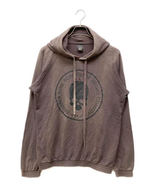 NUMBER (N)INE（ナンバーナイン）NUMBER (N)INE (ナンバーナイン) スカルプリントパーカー パープル サイズ:4の古着・服飾アイテム