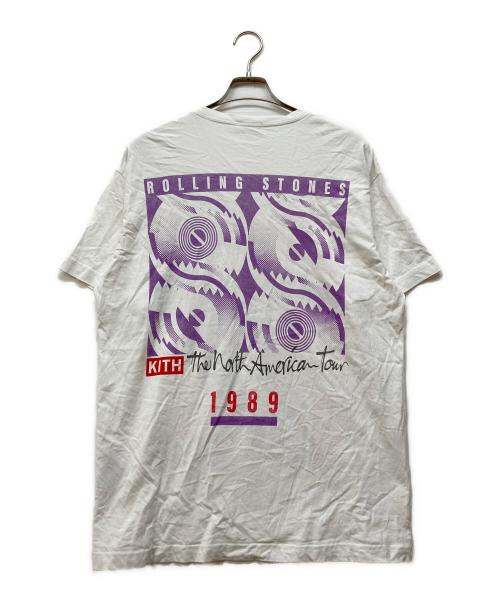KITH（キス）KITH (キス) THE ROLLING STONES (ザ ローリングストーンズ) プリントTシャツ ホワイト サイズ:Mの古着・服飾アイテム