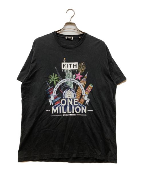 KITH（キス）KITH (キス) プリントTシャツ ブラック サイズ:Lの古着・服飾アイテム