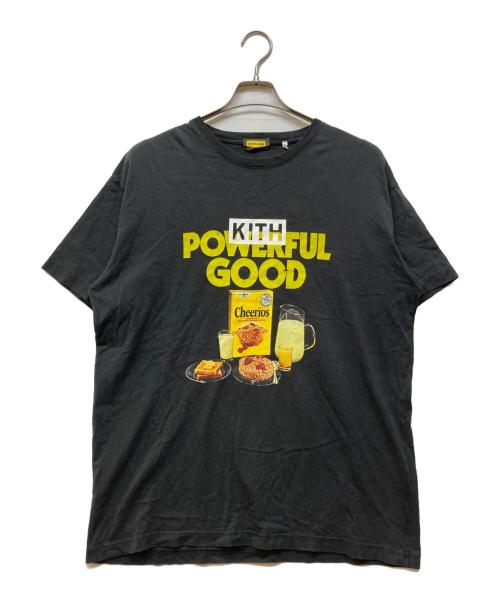 KITH（キス）KITH (キス) Cheerios (チェリオス) プリントTシャツ ブラック サイズ:Mの古着・服飾アイテム