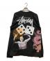 stussy (ステューシー) 長袖カットソー ブラック サイズ:L：7000円