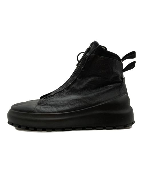 STONE ISLAND（ストーンアイランド）STONE ISLAND (ストーンアイランド) ECCO (エコー) センタージップレザーミリタリーブーツ ブラック サイズ:43の古着・服飾アイテム