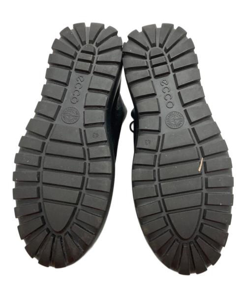 STONE ISLAND（ストーンアイランド）STONE ISLAND (ストーンアイランド) ECCO (エコー) センタージップレザーミリタリーブーツ ブラック サイズ:43の古着・服飾アイテム