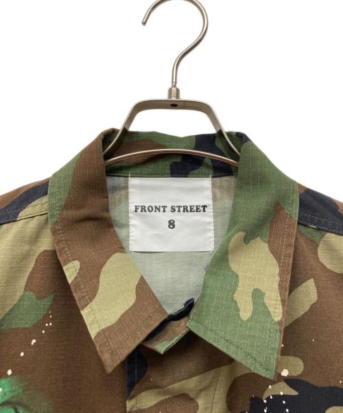 front street 8（フロントストリート エイト）FRONT STREET 8 (フロントストリート エイト) ミリタリージャケット カーキ サイズ:44の古着・服飾アイテム