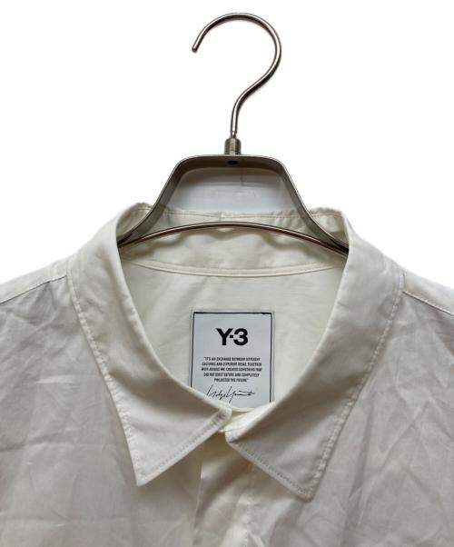 Y-3（ワイスリー）Y-3 (ワイスリー) ジップデザインロングシャツ ホワイト サイズ:Lの古着・服飾アイテム