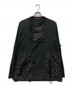 PAUL SMITHポールスミス）の古着「ナイロン切替/ミックスアップジャケット」｜ブラック