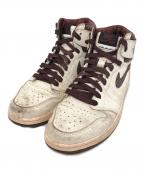 NIKE×A Ma Maniereナイキ×ア・マ・マニエール）の古着「Air Jordan 1 Retro High OG "Sail and Burgundy"」｜ボルドーホワイト