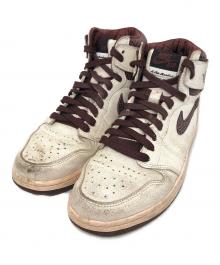 NIKE×A Ma Maniere（ナイキ×ア・マ・マニエール）の古着「Air Jordan 1 Retro High OG "Sail and Burgundy"」｜ボルドーホワイト