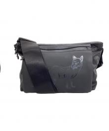 ear PAPILLONNER×BURLAP OUTFITTER（イアパピヨネ×バーラップアウトフィッター）の古着「撥水フォックス柄ショルダーバッグ」｜ブラック