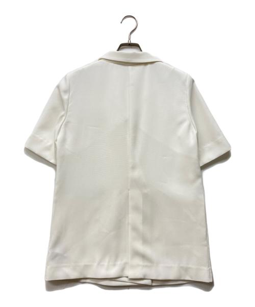 CELFORD（セルフォード）CELFORD (セルフォード) ハーフスリーブダブルジャケット ホワイト サイズ:36の古着・服飾アイテム