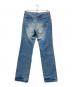 PPFM (ピーピーエフエム) ダメージ加工スタッズデニムパンツ インディゴ サイズ:L：8000円