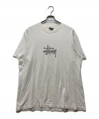 stussyステューシー）の古着「サーフィンプリントTシャツ」｜ホワイト