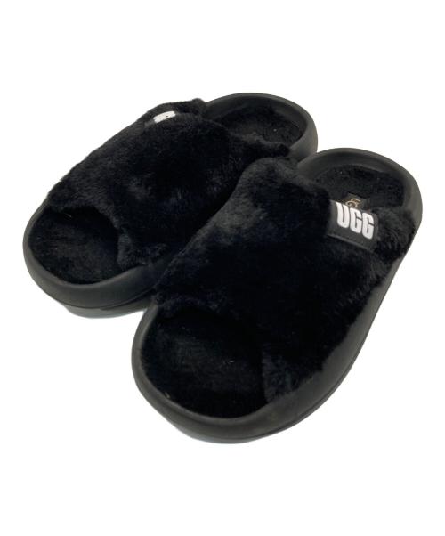 UGG（アグ）UGG (アグ) FoamO UGGplush Slide ブラック サイズ:UK7の古着・服飾アイテム