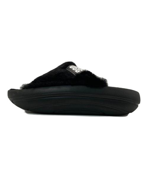 UGG（アグ）UGG (アグ) FoamO UGGplush Slide ブラック サイズ:UK7の古着・服飾アイテム