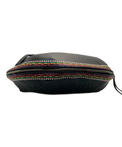 Desigual（デシグアル）Desigual (デシグアル) フェイクレザーショルダーバッグ ブラックの古着・服飾アイテム