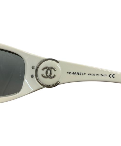 CHANEL（シャネル）CHANEL (シャネル) ココマークサングラス ホワイト サイズ:63□16の古着・服飾アイテム