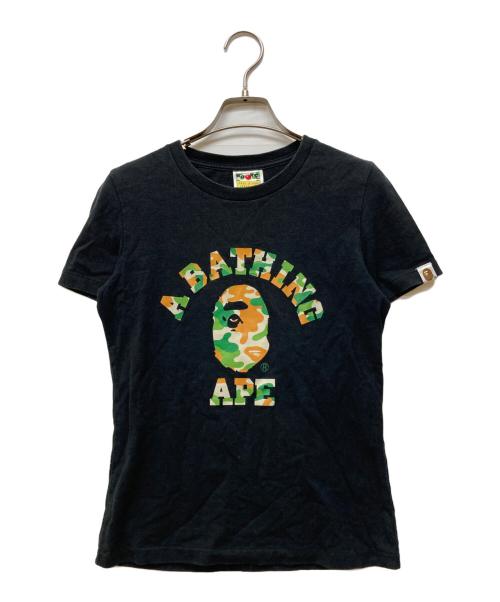 A BATHING APE（アベイシングエイプ）A BATHING APE (アベイシングエイプ) 半袖カットソー ブラック サイズ:XSの古着・服飾アイテム