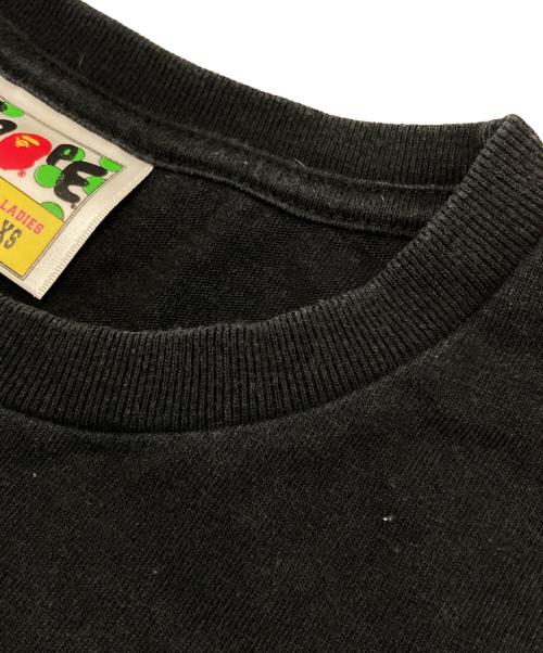 A BATHING APE（アベイシングエイプ）A BATHING APE (アベイシングエイプ) 半袖カットソー ブラック サイズ:XSの古着・服飾アイテム