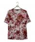 Andy Warhol by HYSTERIC GLAMOUR（アンディーウォーホルバイヒステリックグラマー）の古着「スカル総柄半袖ニット」｜レッド