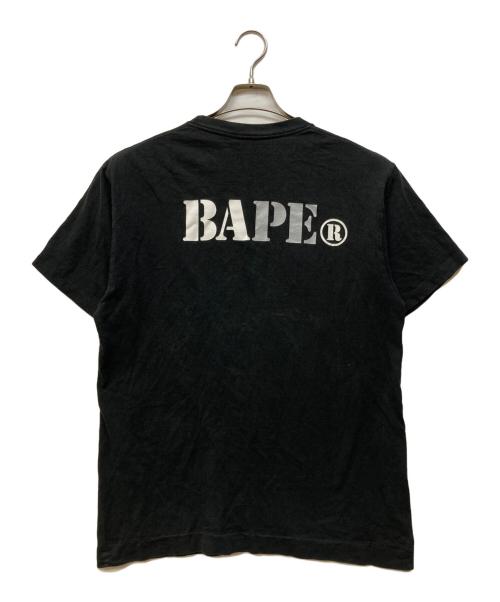 A BATHING APE（アベイシングエイプ）A BATHING APE (アベイシングエイプ) 半袖カットソー ブラック サイズ:Lの古着・服飾アイテム