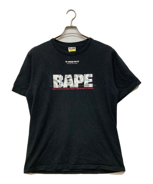 A BATHING APE（アベイシングエイプ）A BATHING APE (アベイシングエイプ) 半袖カットソー ブラック サイズ:Lの古着・服飾アイテム