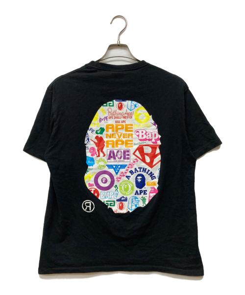 A BATHING APE（アベイシングエイプ）A BATHING APE (アベイシングエイプ) 半袖カットソー ブラック サイズ:Lの古着・服飾アイテム