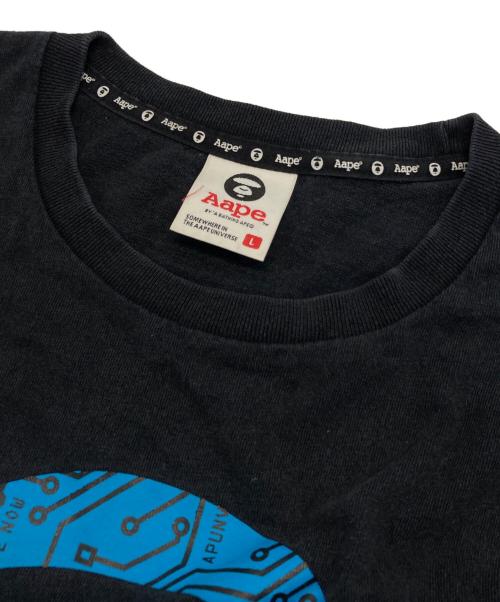 Aape BY A BATHING APE（エーエイプ バイ アベイシングエイプ）Aape BY A BATHING APE (エーエイプ バイ アベイシングエイプ) 半袖カットソー ブラック サイズ:Lの古着・服飾アイテム
