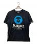 Aape BY A BATHING APE（エーエイプ バイ アベイシングエイプ）の古着「半袖カットソー」｜ブラック