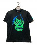 A BATHING APE×MARVELアベイシングエイプ×マーベル）の古着「DOOMプリントカットソー」｜ブラック