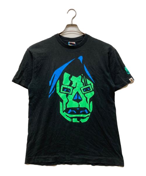 A BATHING APE（アベイシングエイプ）A BATHING APE (アベイシングエイプ) MARVEL (マーベル) DOOMプリントカットソー ブラック サイズ:Lの古着・服飾アイテム