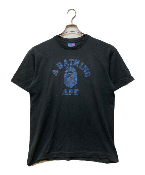A BATHING APE（アベイシングエイプ）A BATHING APE (アベイシングエイプ) 半袖カットソー ブラック サイズ:Lの古着・服飾アイテム