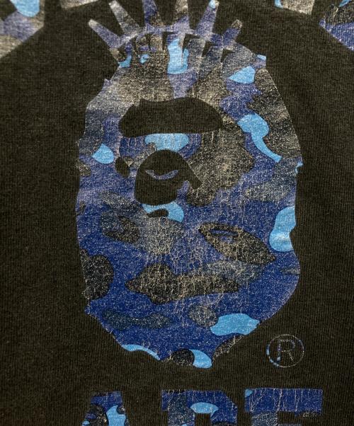 A BATHING APE（アベイシングエイプ）A BATHING APE (アベイシングエイプ) 半袖カットソー ブラック サイズ:Lの古着・服飾アイテム