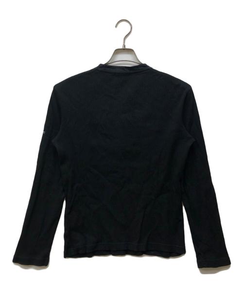 BURBERRY BLACK LABEL（バーバリーブラックレーベル）BURBERRY BLACK LABEL (バーバリーブラックレーベル) ヘンリーネックニット ブラック サイズ:2の古着・服飾アイテム