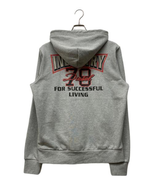 DIESEL（ディーゼル）DIESEL (ディーゼル) プルオーバーパーカー グレー サイズ:Mの古着・服飾アイテム