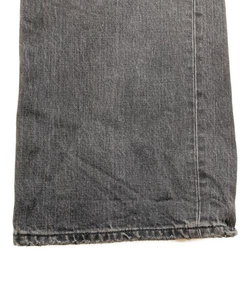 moussy（マウジー）moussy (マウジー) CROSS WAIST WIDE STRAIGHT ブラックの古着・服飾アイテム