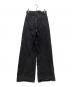 moussy (マウジー) CROSS WAIST WIDE STRAIGHT ブラック：7000円