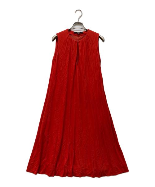 GUCCI（グッチ）GUCCI (グッチ) ストライプラインノースリーブワンピース レッド サイズ:38の古着・服飾アイテム