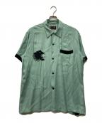 TAILOR TOYOテーラー東洋）の古着「SUKA BOWLING SHIRT “ROARING TIGER”」｜グリーン