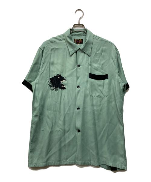 TAILOR TOYO（テーラー東洋）TAILOR TOYO (テーラー東洋) SUKA BOWLING SHIRT “ROARING TIGER” グリーン サイズ:Lの古着・服飾アイテム
